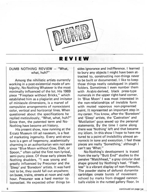 DUMB Review,Pg 1