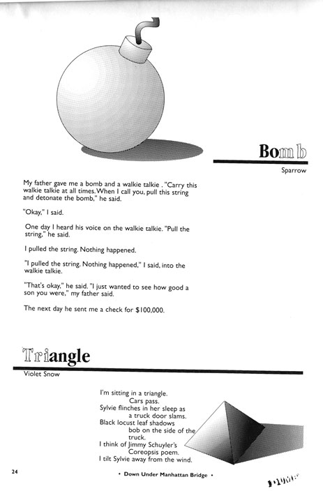 Bomb and Triangle, by Sparrow