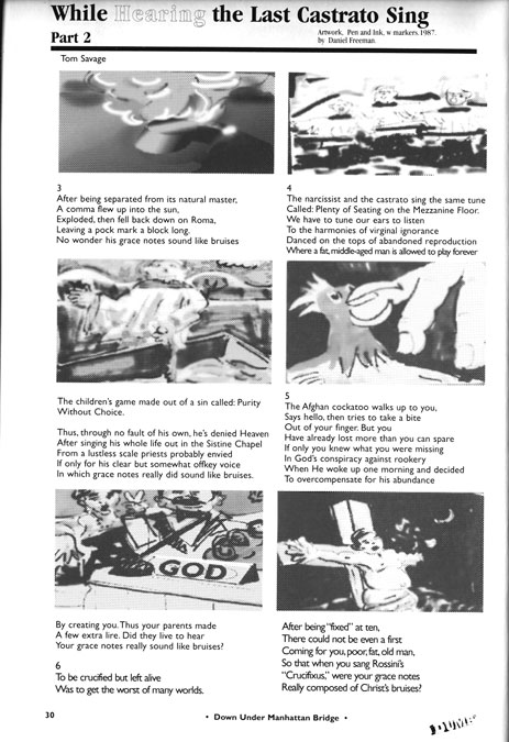 While Hearing the Last Castrato Sing, part 2, by Tom Savage