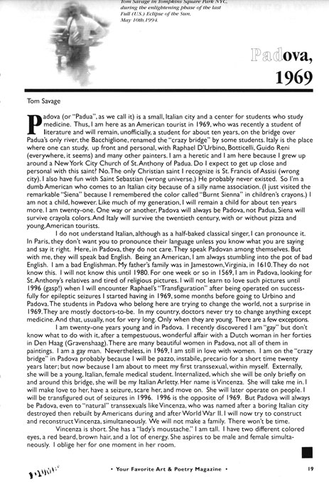 Padova, 1969, by Tom Savage