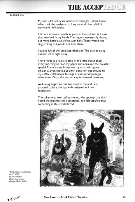 The Acceptance, by Donald Lev